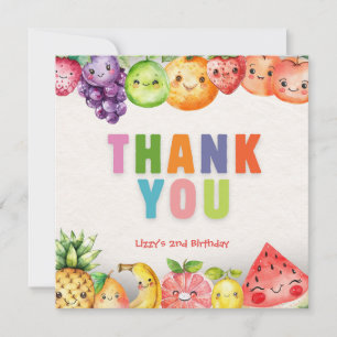 Twotti Frutti Fruit Thema Danke Karte