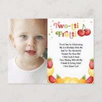 Twotti Frutti Frutti Zweiten Geburtstag Vielen Dan