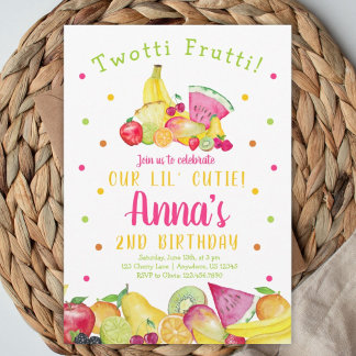 Twotti Frutti Geburtstag Einladung