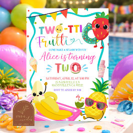 Twotti Frutti Poolparty-Einweihung Einladung