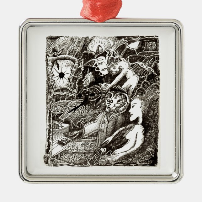 TwoWorlds Silbernes Ornament (Vorne)