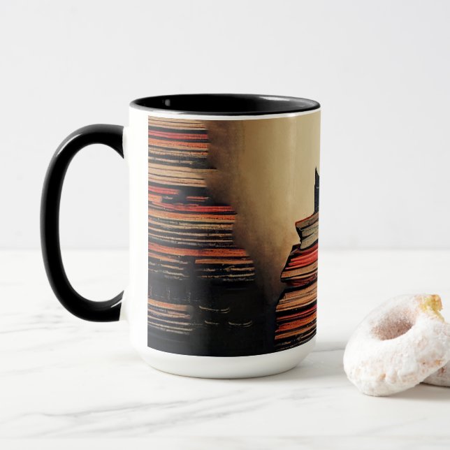 TWRBK 15 oz Combo-Tasse für die Schwarze Hand Tasse (Mit Donut)