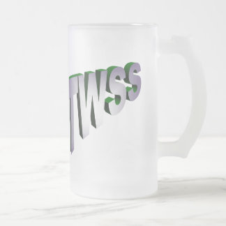 TWSS mattiertes Bier Stein Mattglas Bierglas
