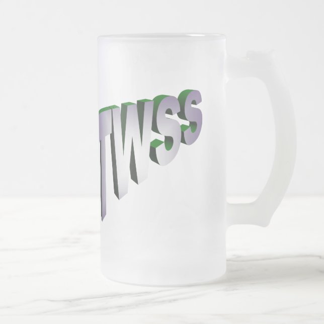 TWSS mattiertes Bier Stein Mattglas Bierglas (Rechts)