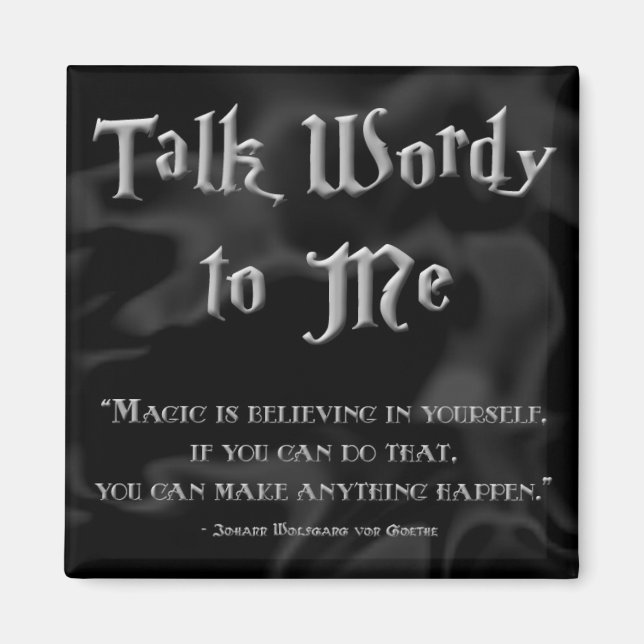 TWtM Magic Goethe Magnet (Vorne)