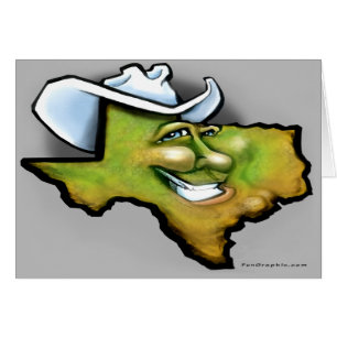 TX Hill Country Cartoon Karte