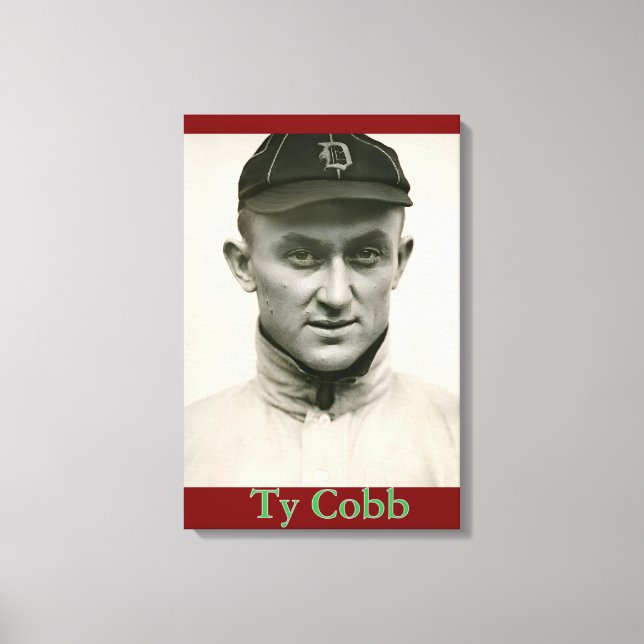Ty Cobb Canvas Print Leinwanddruck (Vorderseite)