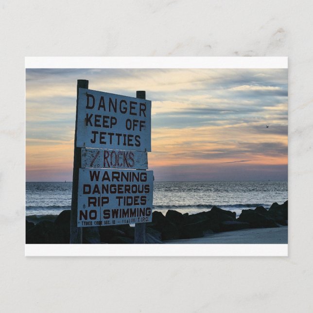 Tybee Beach Savannah, GA Postkarte (Vorderseite)