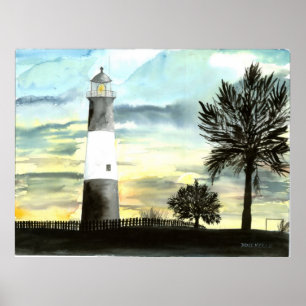 TYBEE INSEL-LEUCHTTURM POSTER
