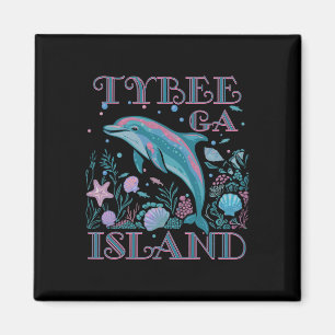 Tybee Island Ga Delfinliebhaber Bunter Strand Souv Magnet