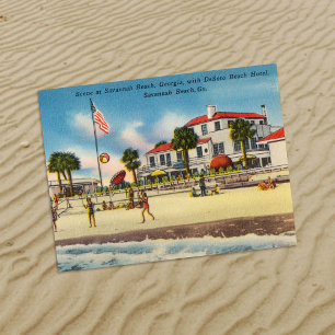 Tybee Island GA Historic DeSoto Beach Hotel Postkarte
