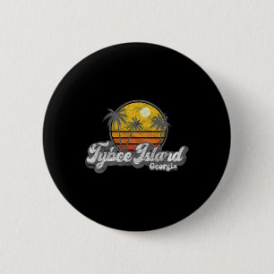 Tybee Island Ga Retro 70er Jahre Vintage Surfer Ge Button