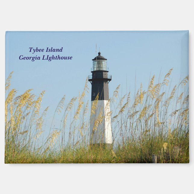 Tybee Island, Georgia Leuchtturm Magnet (Vorderseite)