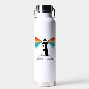 Tybee Island Georgia Leuchtturm Regenbogen Trinkflasche