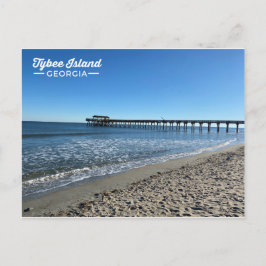 Tybee Island Georgia Pier Beach Postkarte