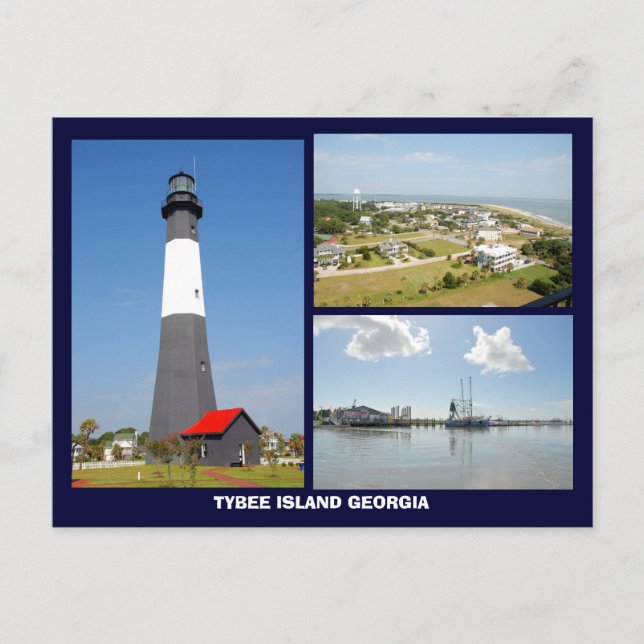 Tybee Island, Georgia Postcard Postkarte (Vorderseite)