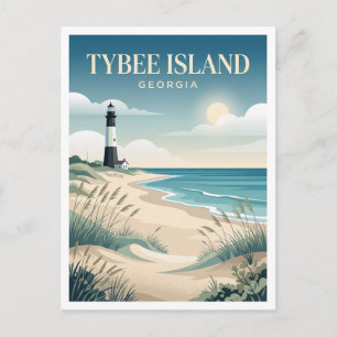 Tybee Island Georgia Postkarte