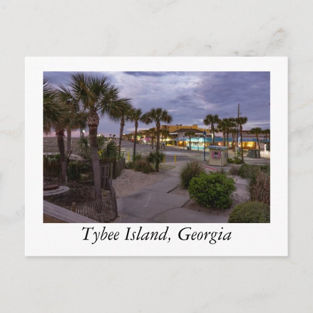 Tybee Island Georgia Postkarte (Vorderseite)