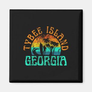 Tybee Island Georgia Surfen Strand Ozeanwellen Sur Magnet