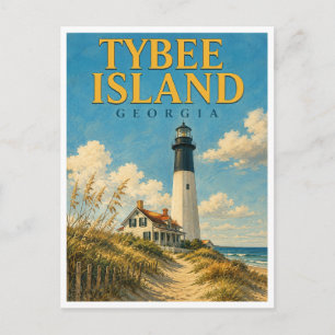 Tybee Island Georgia Tybee Leuchtturm GeoSaga Postkarte