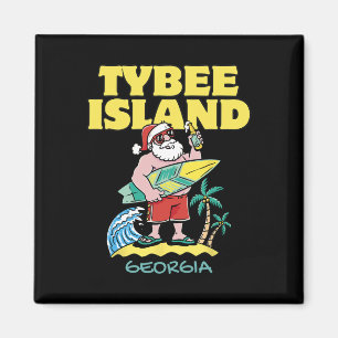 Tybee Island Georgia Weihnachtssurfen Magnet