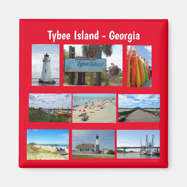 Tybee Island, Georgien Magnet (Vorne)