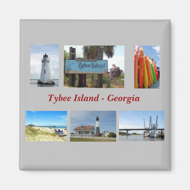 Tybee Island, Georgien Magnet (Vorne)