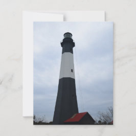 Tybee Island Lighthouse Foto auf Feiertagskarte