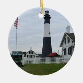 Tybee Island Lighthouse Keramik Ornament