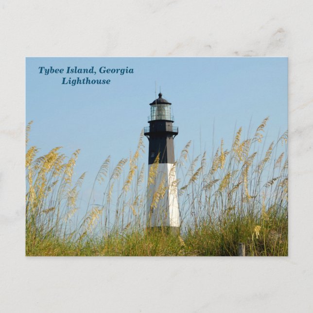 Tybee Island Lighthouse Postkarte (Vorderseite)