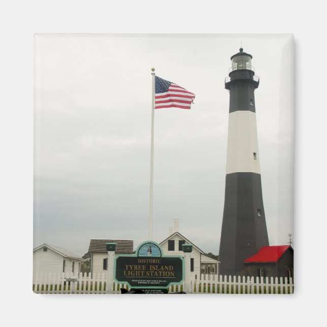 Tybee Island Lighthouse Station Magnet (Vorne)