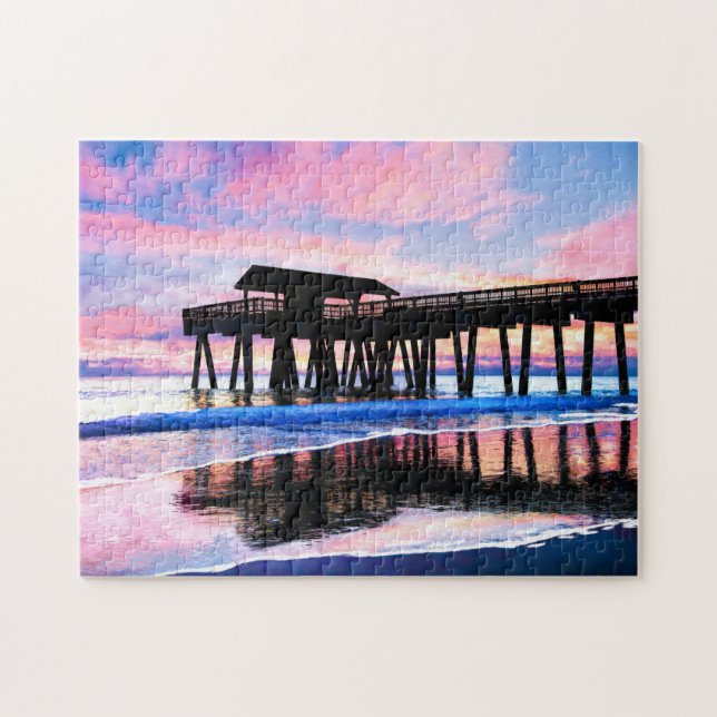 Tybee Island Pier - Georgia Coast Puzzle (Horizontal)