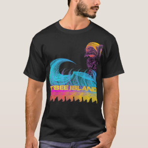 Tybee Island Retro 80er Style Vintag Surf T-Shirt
