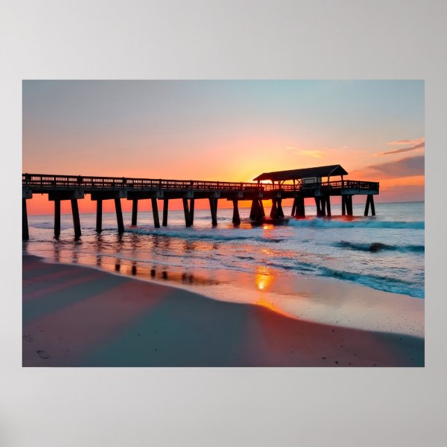 Tybee Island Sunrise Poster (Vorne)