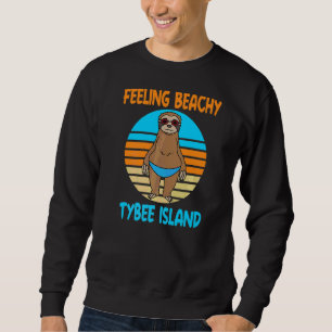 Tybee Island Vacation Fun Sloth Sweatshirt
