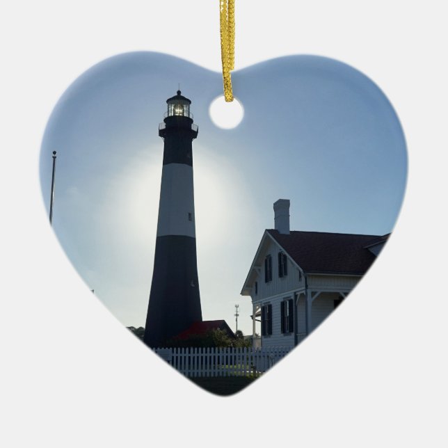 Tybee Leuchtturm Keramikornament (Vorne)