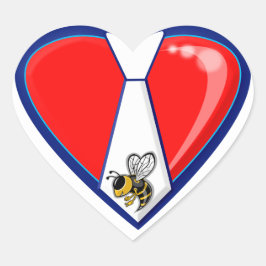 TYBEE LIEBE Herz-Aufkleber