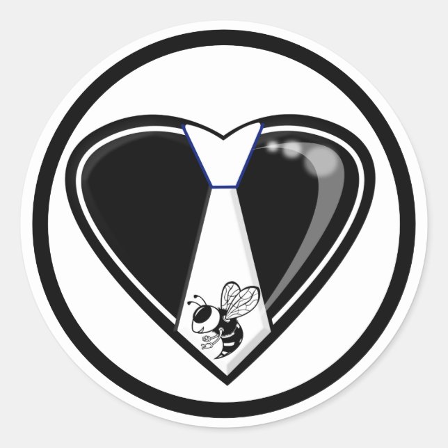 TYBEE LIEBE RUNDER AUFKLEBER (Vorderseite)