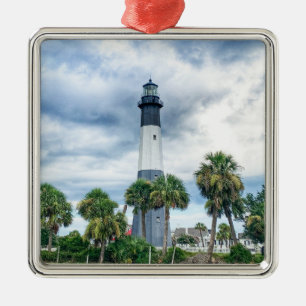 Tybee Lighthouse Sammelzitat Ornament Aus Metall