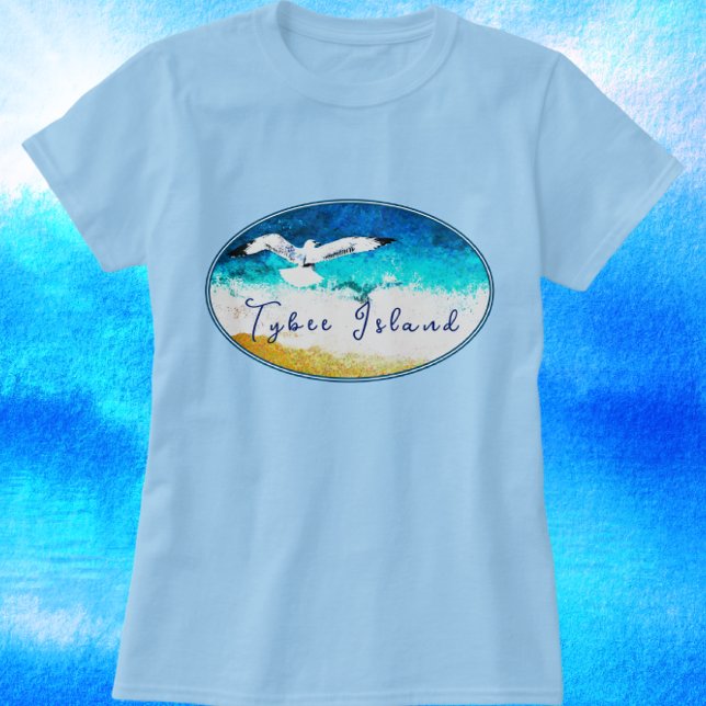 Tybeinsel Georgia Seagull Beach T - Shirt (Von Creator hochgeladen)