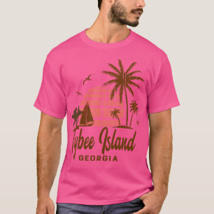 Tybeinsel Georgia Seaside Vintag Sunset T-Shirt