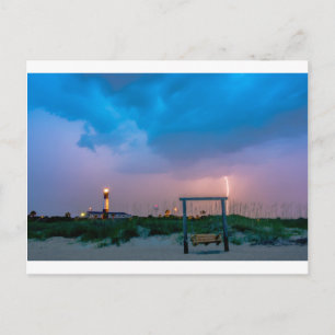 Tybeinsel Leuchtturm Savanne georgia Ozean sein Postkarte