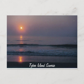 Tybeinsel Sunrise Georgia Postcard Postkarte