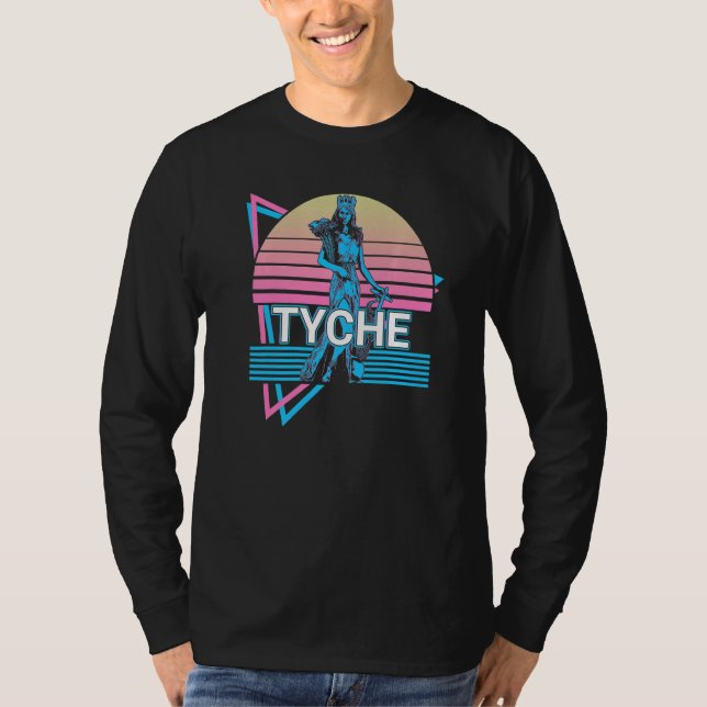 Tyche Goddess of Good Luck and Fortune Retro   T-Shirt (Vorderseite)