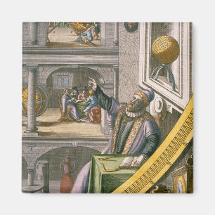 Tycho Brahe (1546-1601) alterte 40, unter seinem Magnet