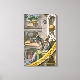 Tycho Brahe (1546-1601) im Alter von 40 Jahren, un Leinwanddruck