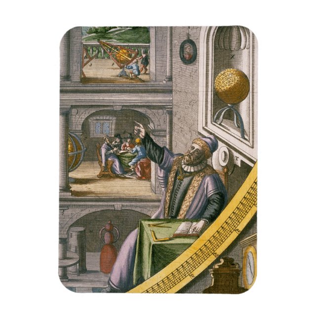 Tycho Brahe (1546-1601) im Alter von 40 Jahren, un Magnet (Vertikal)