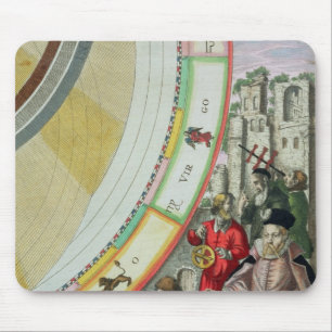 Tycho Brahe, Detail von einer Karte, die seins Mousepad