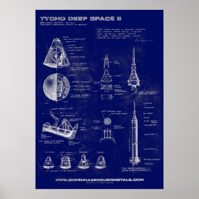 Tycho Deep Space II Concept Art Poster (Vorne)