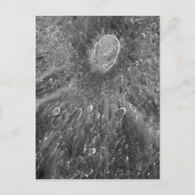 Tycho vom Mondkorb auf dem Mond Postkarte (Vorderseite)